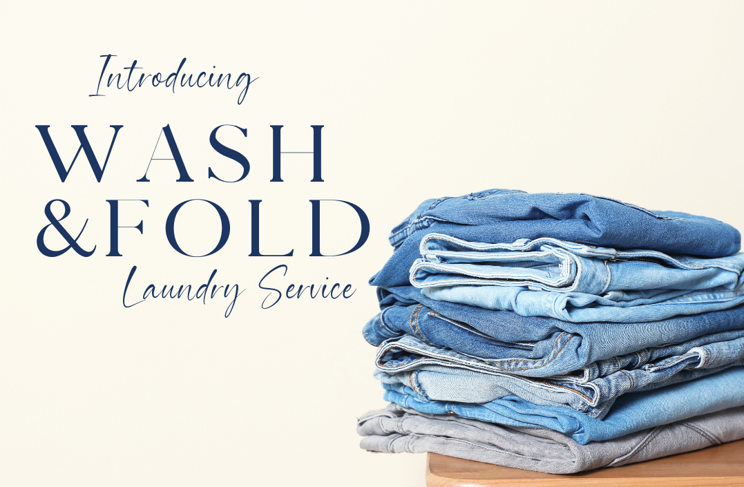 Neatly folded laundry